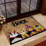 Boo Halloween - Cat Personalized Doormat