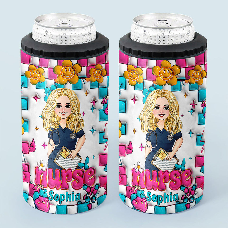 Nurse Life - Personalized Nurse Can Cooler