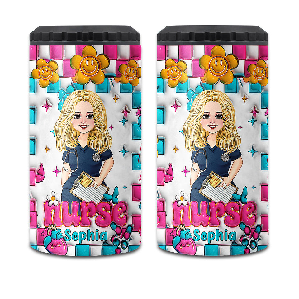 Nurse Life - Personalized Nurse Can Cooler