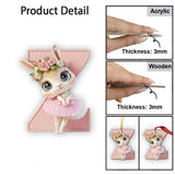Ballet Bunny Alphabet - Personalized Ballet Ornament