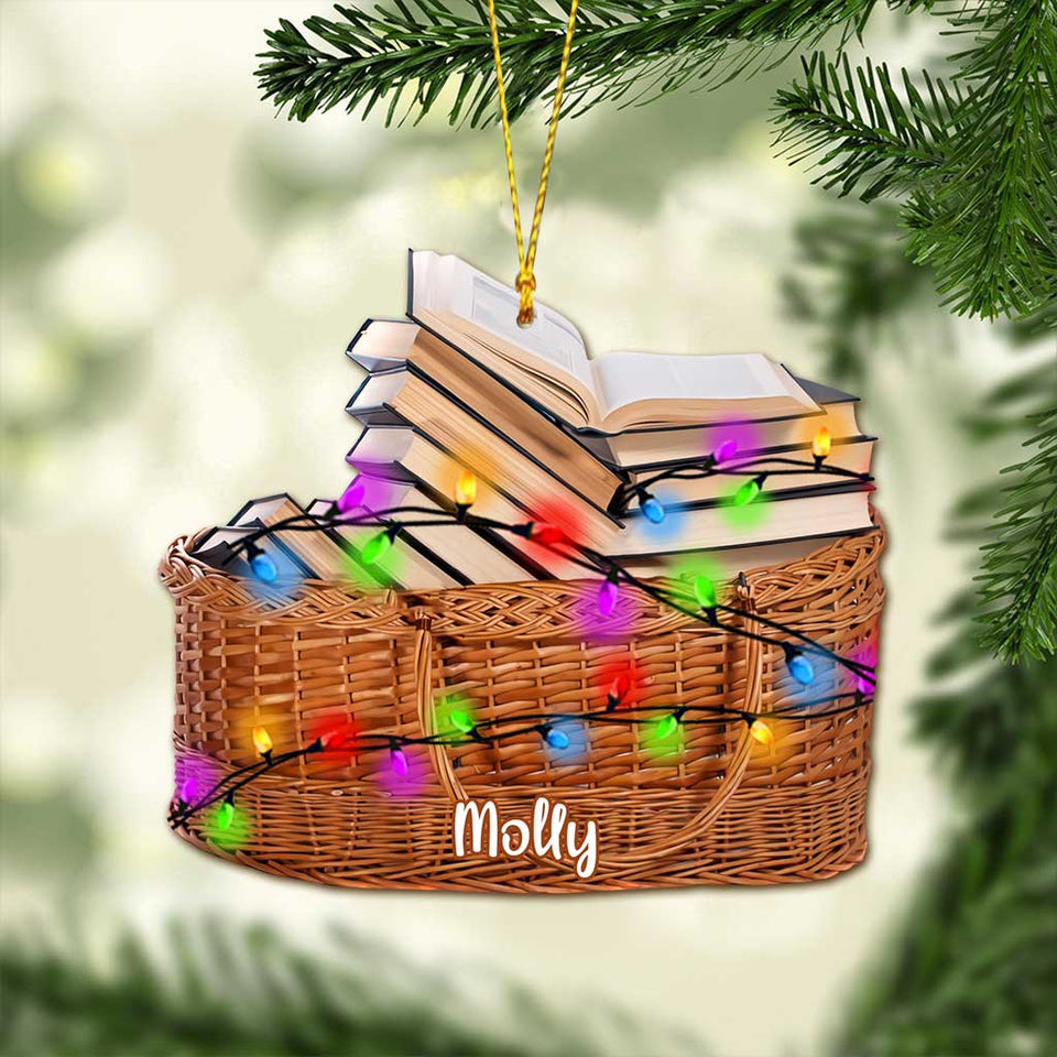 My Picnic Looks Like - Personalized Christmas Book Ornament (Printed On Both Sides)
