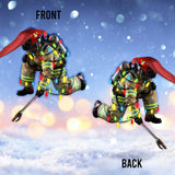 Firefighter Forever - Christmas Firefighter Ornament (Printed On Both Sides)