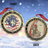 Love Firefighters - Christmas Firefighter Ornament (Printed On Both Sides)