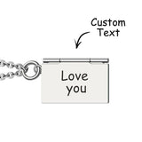 Any Photo Letter Envelope - Personalized Envelope Necklace
