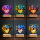 You And Me We Got This - Personalized Wolf Shaped Plaque Light Base