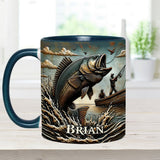Love Fishing - Personalized Fishing Accent Mug