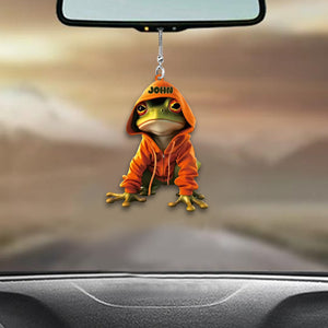 Love Frogs - Personalized Frog Car Ornament