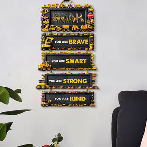 You Are Brave, You Are Smart - Personalized Kid Pallet Wood Sign