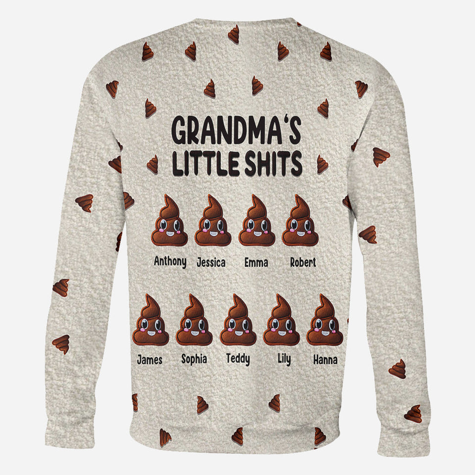 Grandma's Little Shits - Personalized Grandma All Over Shirt
