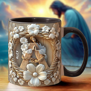 Mug chrétien personnalisé Foi Espérance Amour