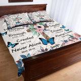 God Says You Are - Personalized Christian Quilt Set