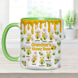 Grandma's Honey Bees - Personalized Grandma Accent Mug
