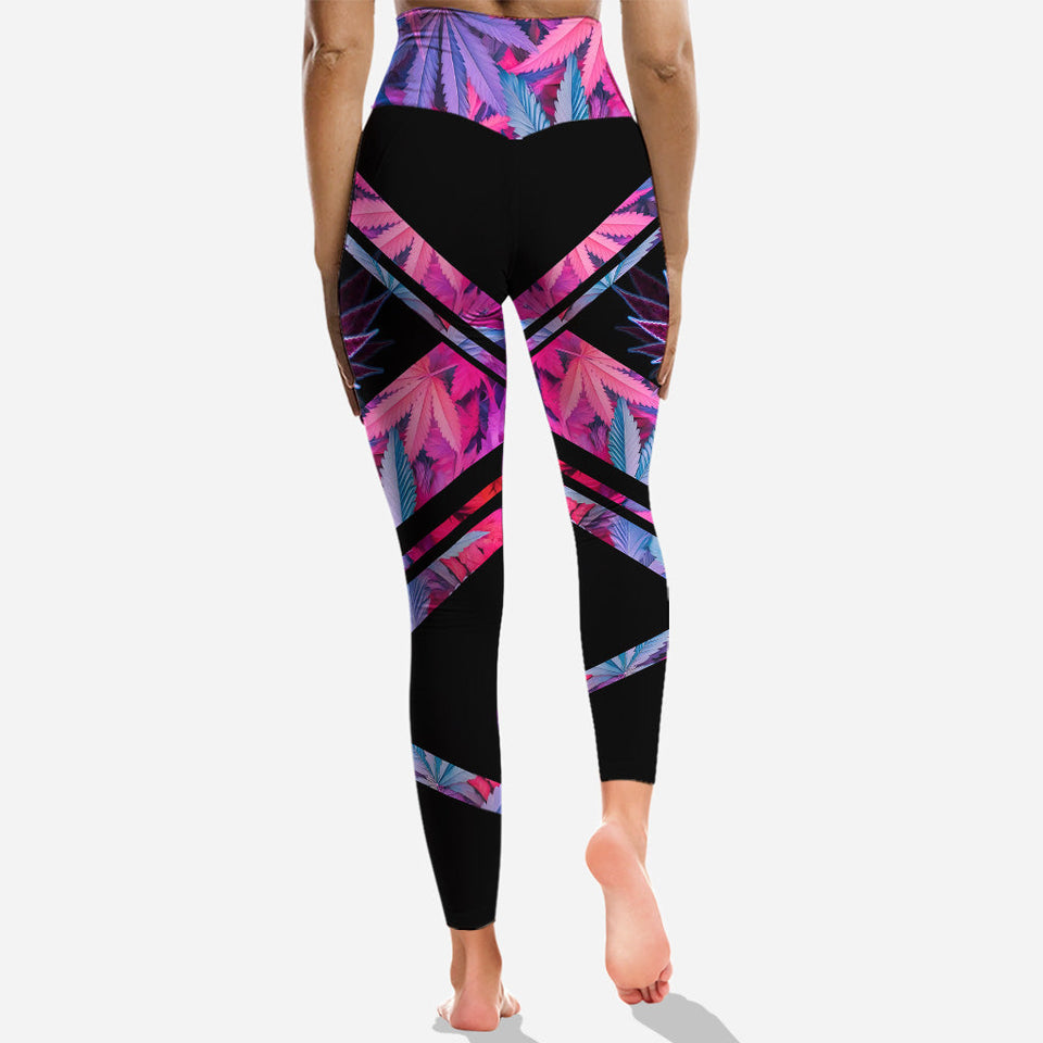 Stunning Leaf - Personalized Weed Hoodie and Leggings