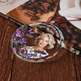 I'm Always With You - Personalized Memorial Round Shaped Glass Ornament