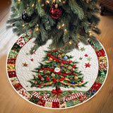 Merry Christmas - Personalized Family Tree Skirt