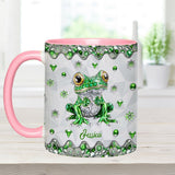 Just A Girl Who Loves Frogs - Personalized Frog Accent Mug