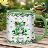 Just A Girl Who Loves Frogs - Personalized Frog Accent Mug