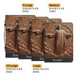 I'm A Child Of God - Personalized Christian Leather Bible Cover Bag