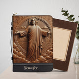 I'm A Child Of God - Personalized Christian Leather Bible Cover Bag