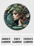 Plant Lady - Personalized Gardening Round Wood Sign