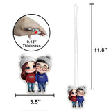 It's You & Me - Personalized Couple Car Ornament