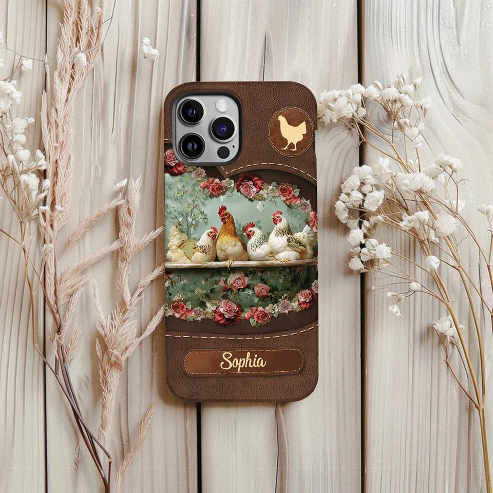 Chicken Lady - Personalized Chicken Full Print Phone Case