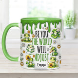 Be You The World Will Adjust - Personalized Hippie Accent Mug