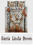 It's You & Me - Personalized Hunting Quilt Set