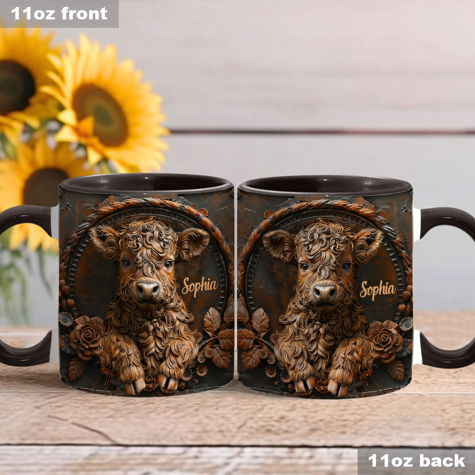 Baby Cow - Personalized Accent Mug