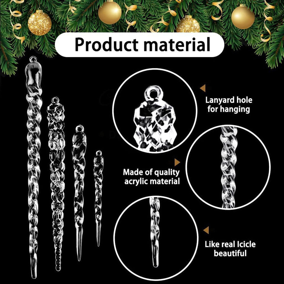 Glass Icicle Ornament