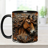 Stunning Horse Free Spirit - Personalized Horse Accent Mug