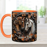 It's You & Me - Personalized Horse Accent Mug