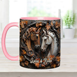 It's You & Me - Personalized Horse Accent Mug