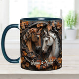 It's You & Me - Personalized Horse Accent Mug