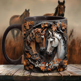 It's You & Me - Personalized Horse Accent Mug