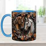 It's You & Me - Personalized Horse Accent Mug