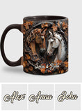 It's You & Me - Personalized Horse Accent Mug