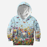 Pollinator Floral Garden - Personalized Gardening Hoodie and Leggings