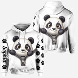 Cute Panda - Personalized Panda Lover Hoodie and Leggings