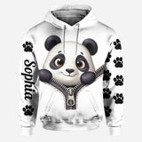 Cute Panda - Personalized Panda Lover Hoodie and Leggings