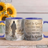 Dieu est bon en tout temps - Mug chrétien personnalisé