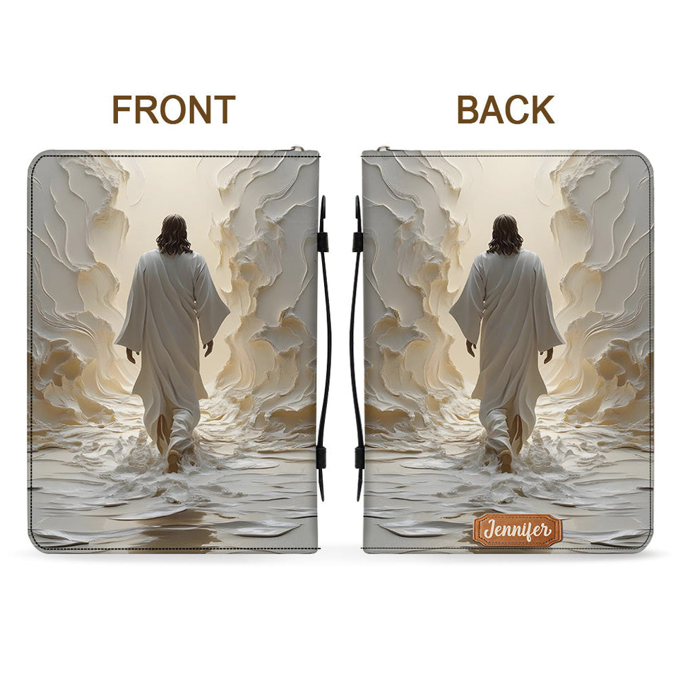 God Is Good All The Time - Personalized Christian Leather Bible Cover Bag