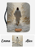 God Is Good All The Time - Personalized Christian Leather Bible Cover Bag
