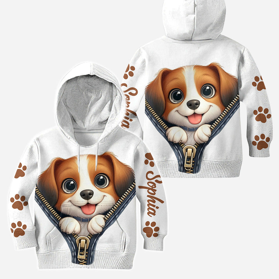 Cute Beagles - Personalized Dog Hoodie and Leggings