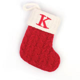 Christmas Alphabet Knitting Sock Ornament