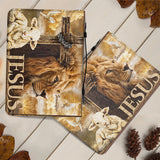 My God My King - Personalized Christian Leather Bible Cover Bag