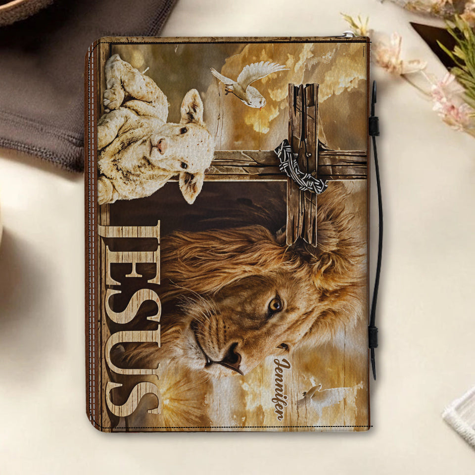 My God My King - Personalized Christian Leather Bible Cover Bag