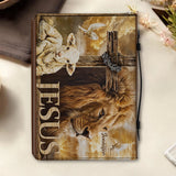 My God My King - Personalized Christian Leather Bible Cover Bag
