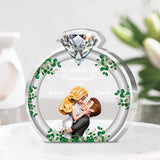 The Year We Got Married - Personalized Couple Custom Shaped Acrylic Plaque