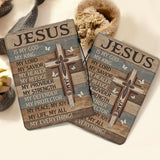 My God My King - Personalized Christian Leather Bible Cover Bag